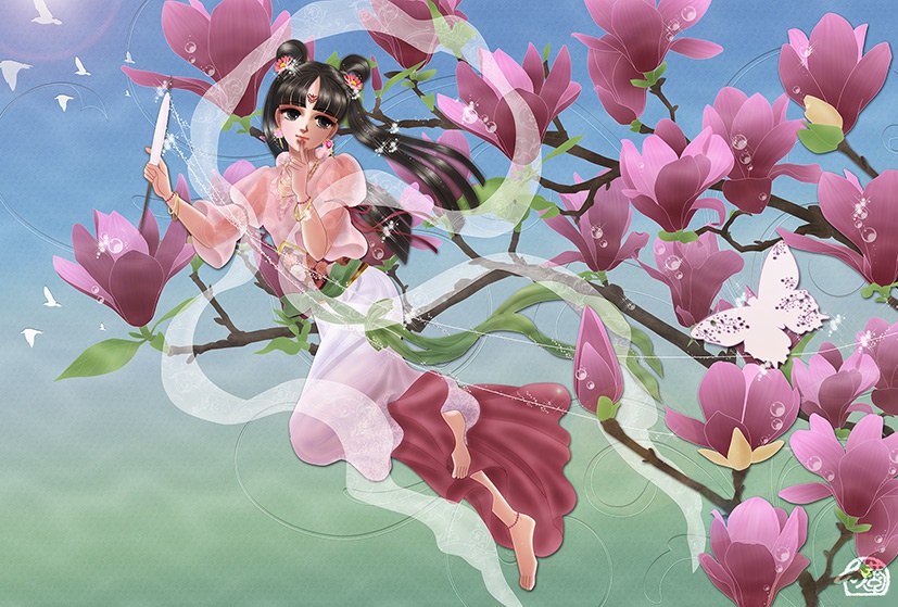 ポストカード「春彩紡ぎ（はるいろつむぎ）」