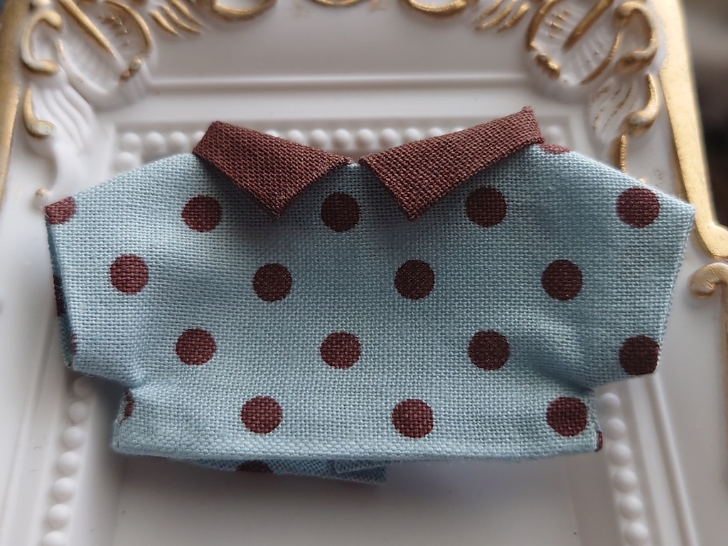 チョコ色シャツ(10cmぬい用)