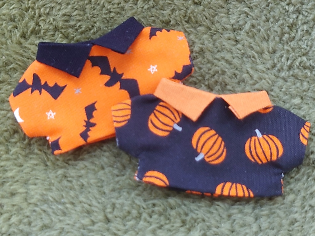 【ハロウィン企画】かぼちゃシャツ(10cmぬい用)