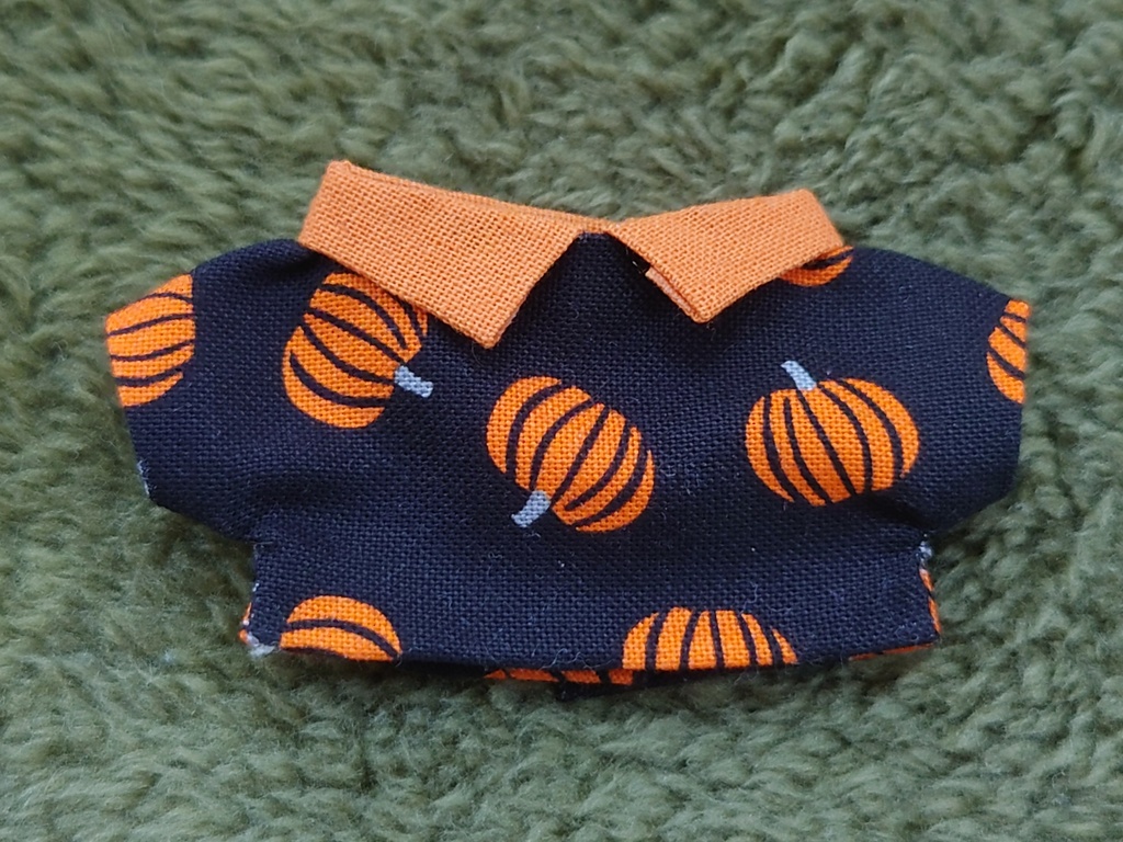 【ハロウィン企画】かぼちゃシャツ(10cmぬい用)