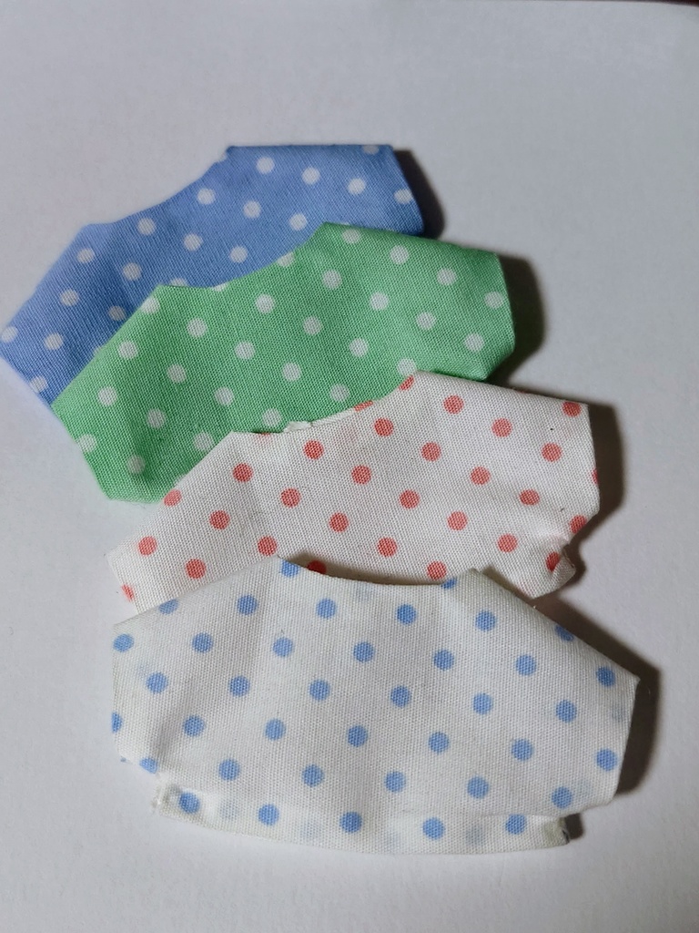 小さいドットのシャツ(10cmぬい用)