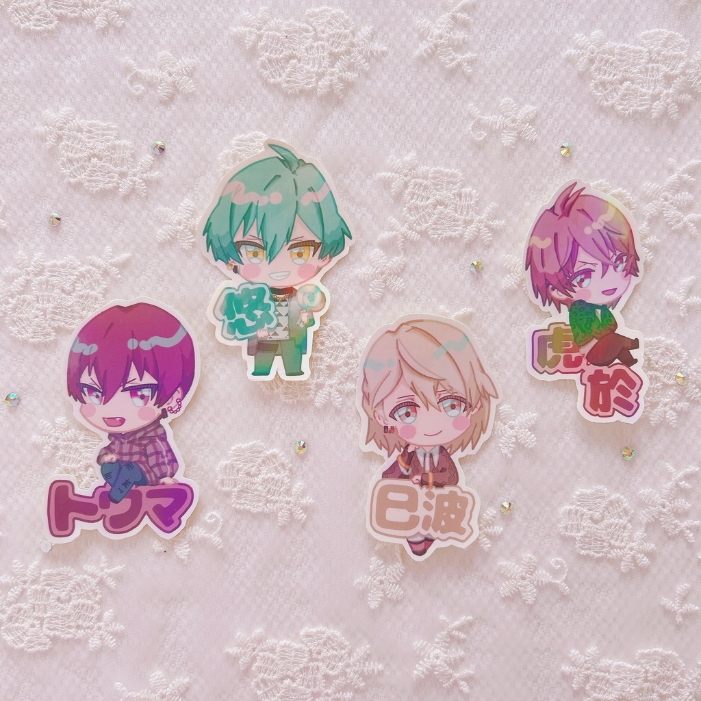 オーロラダイカットステッカー【オールキャラ+マネ】