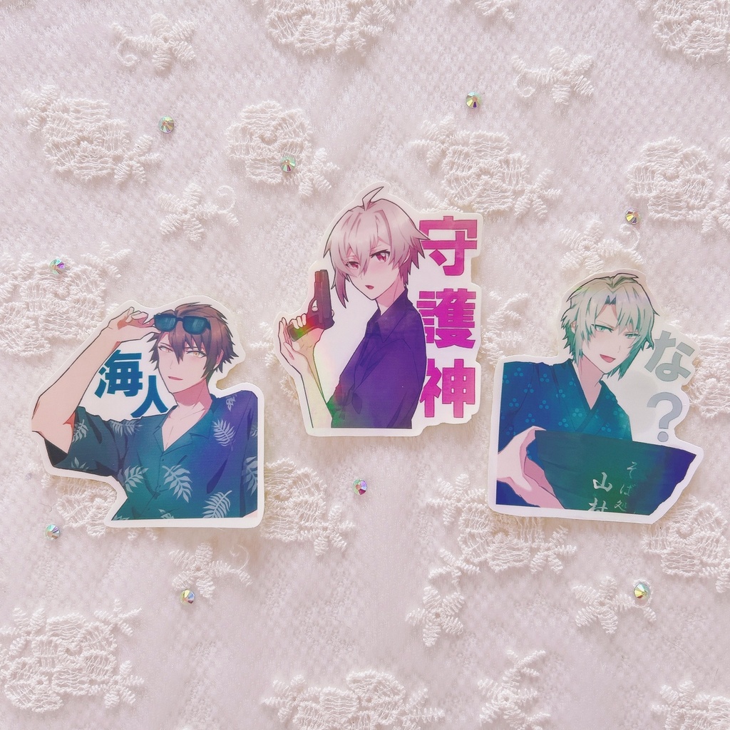 オーロラダイカットステッカー【オールキャラ+マネ】