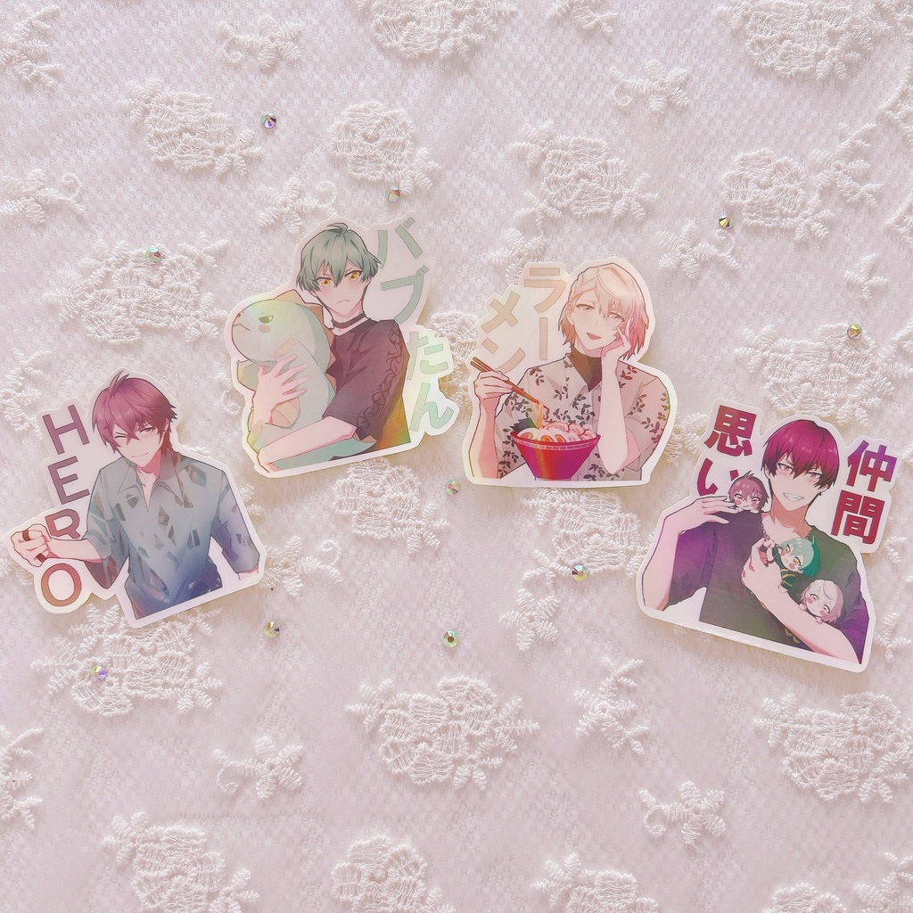 オーロラダイカットステッカー【オールキャラ+マネ】