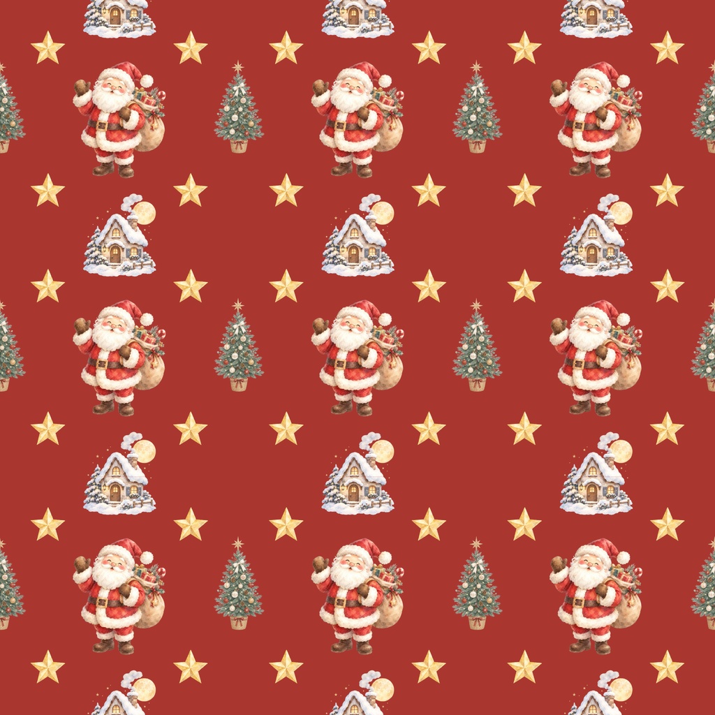 クリスマス デジタルペーパー 10枚セット|5柄×2色 大人かわいいクリスマス素材