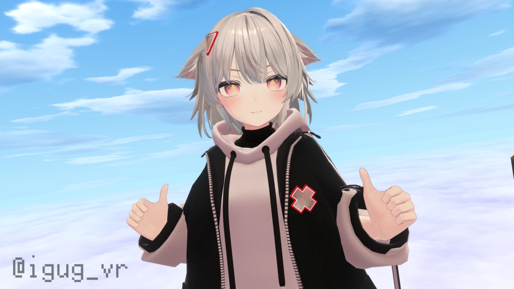 ☁️もくもく流れる☁️アニメーション付き!シンプルバッジ