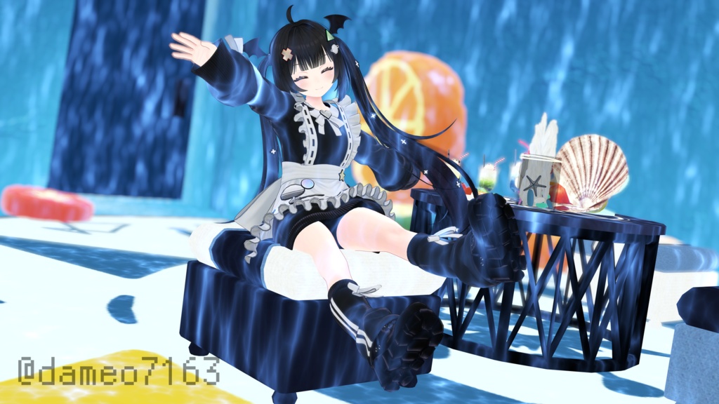 ☁️もくもく流れる☁️アニメーション付き!シンプルバッジ