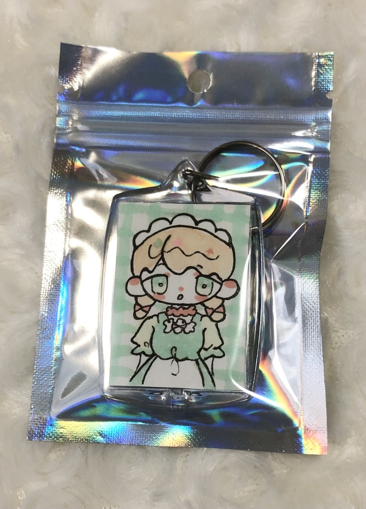 原画キーホルダー「クリームソーダ」