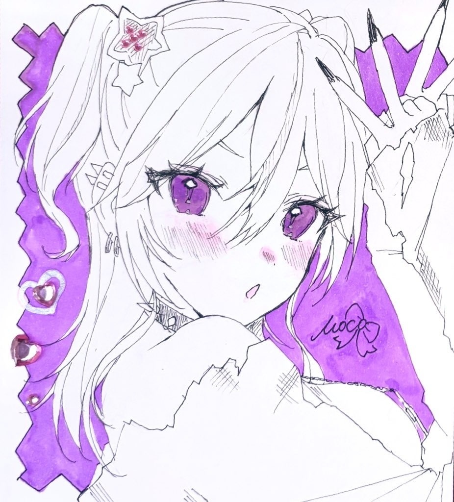 直筆色紙(小)②