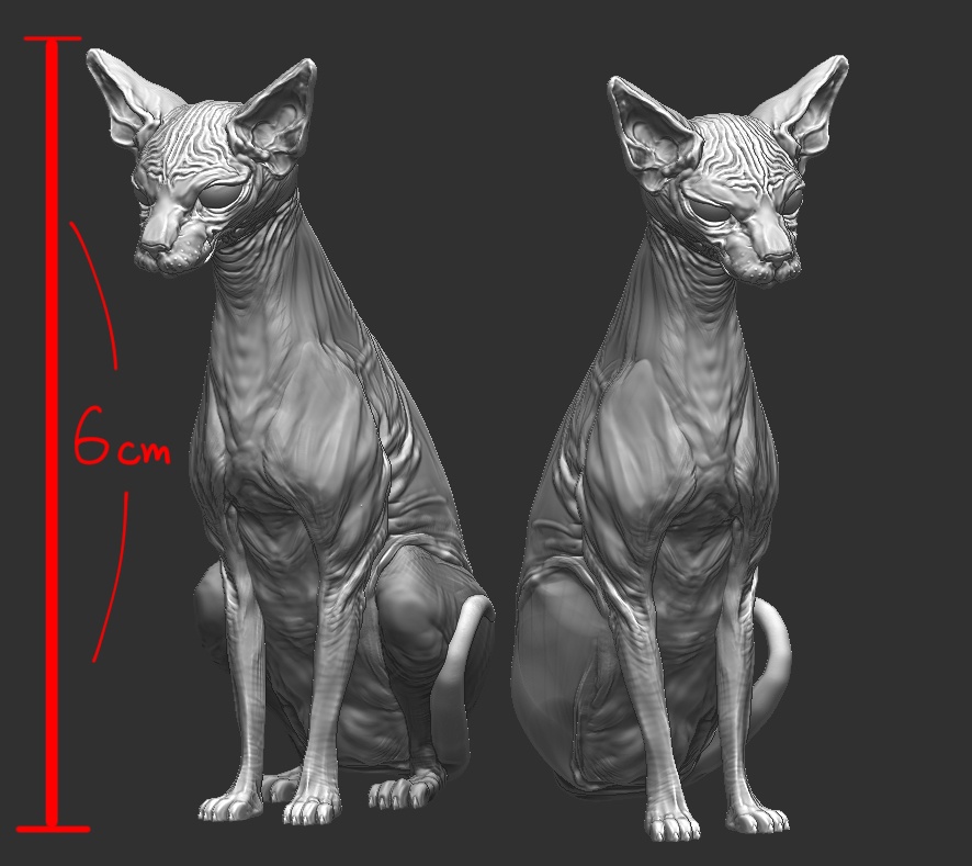 お座りスフィンクス 未塗装ガレージキット