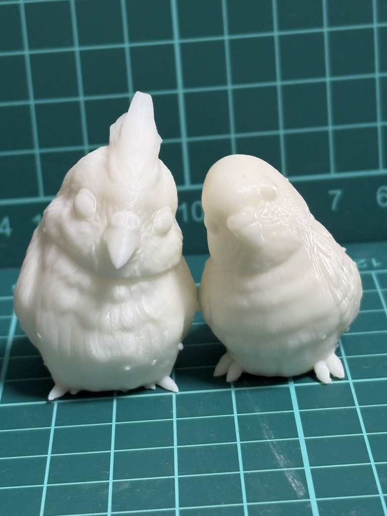 【おかめたん&インコさんセット】 未塗装未組立ガレージキット