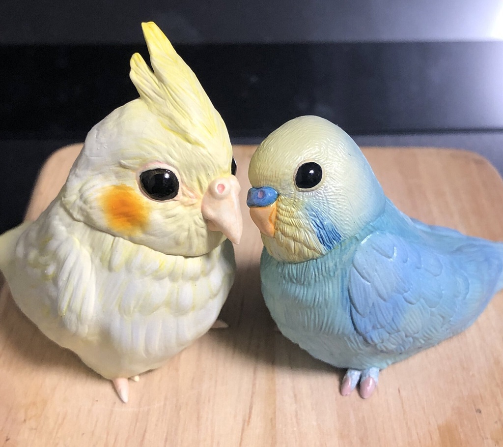 【おかめたん&インコさんセット】 未塗装未組立ガレージキット