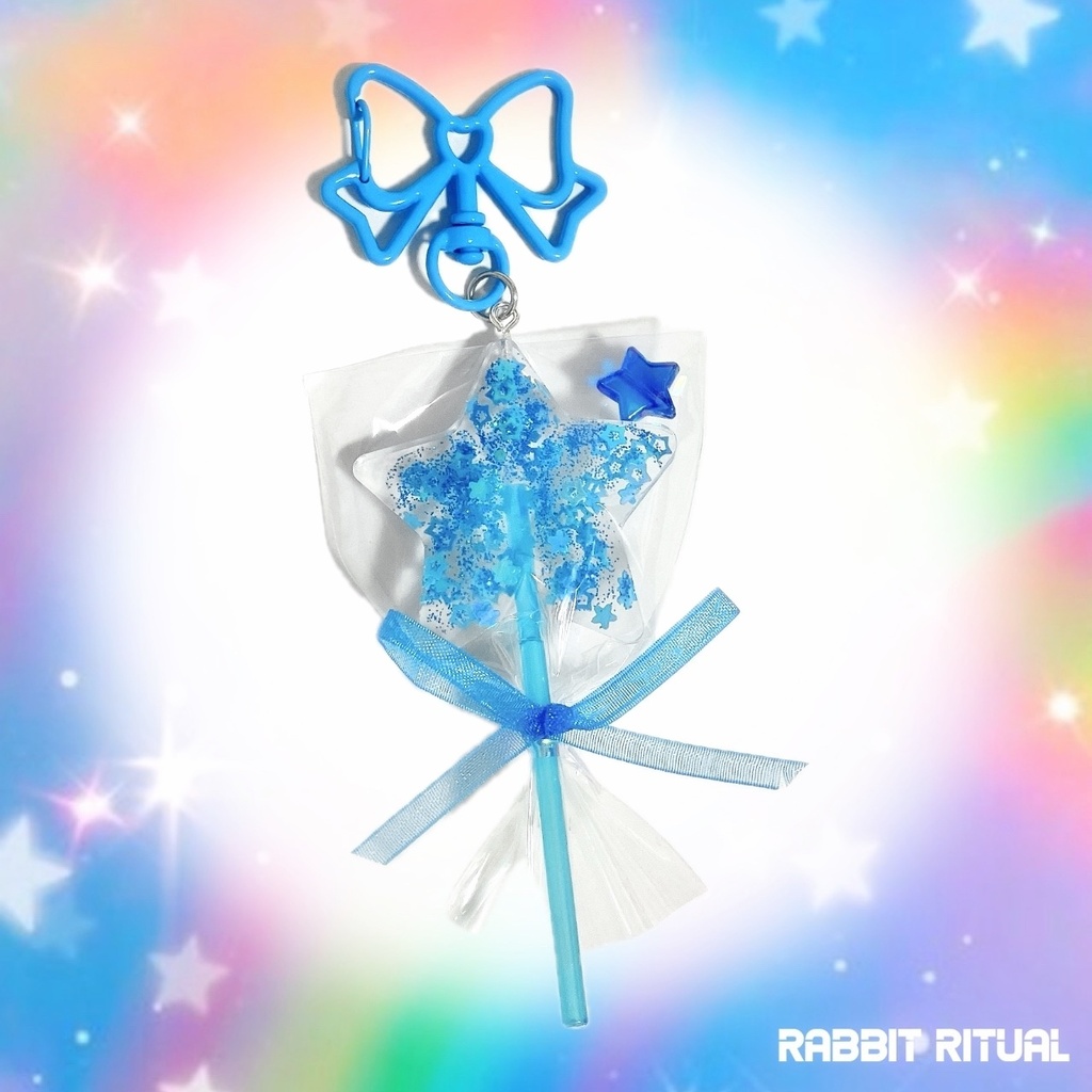 🍭ロリポップキャンディキーホルダー🌀ブルーソーダ