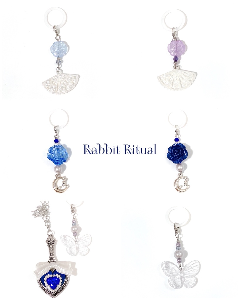 Rabbit Ritualオリジナルめじるしアクセサリーチャーム𝝑𝝔