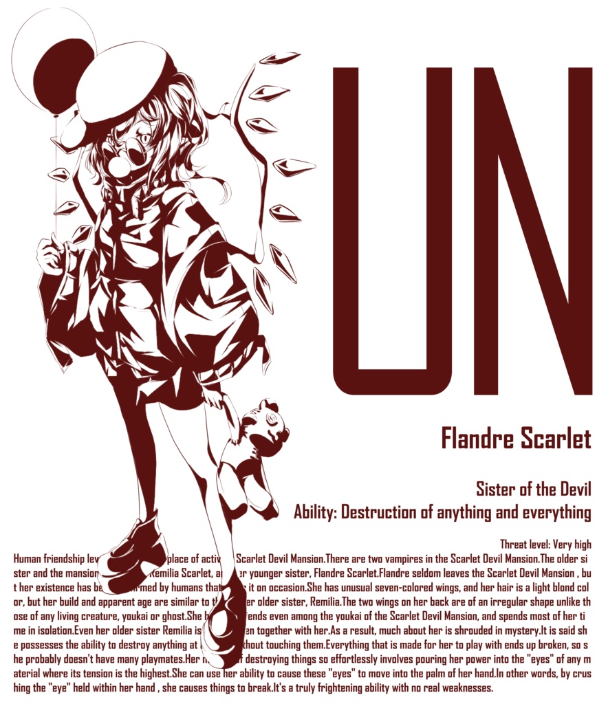 東方ストリートスタイル Tシャツ~Flandre Scarlet~