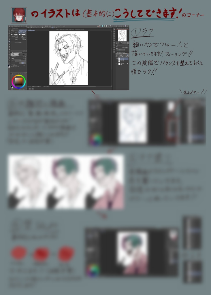 【新刊】舞元と力一の絵とか。