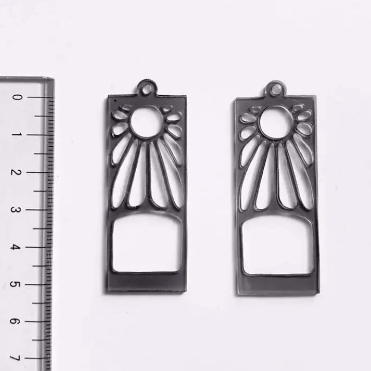 花札の耳飾り パーツ