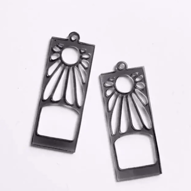 花札の耳飾り パーツ