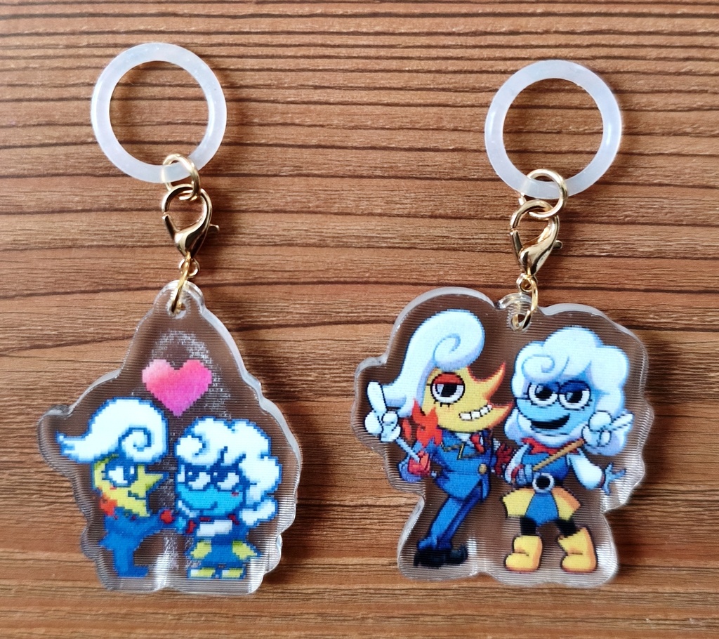 DELTARUNE お天気コンビ&ルールノー めじるしアクリルチャーム