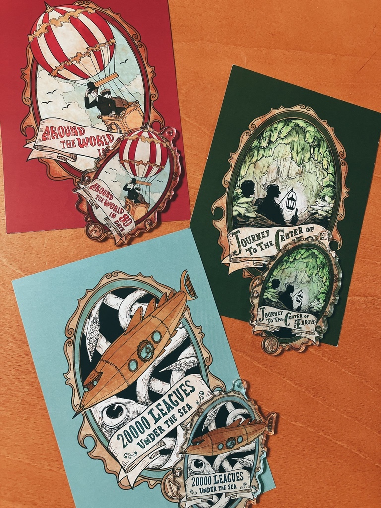 ポストカード 「ヴェルヌ三部作」