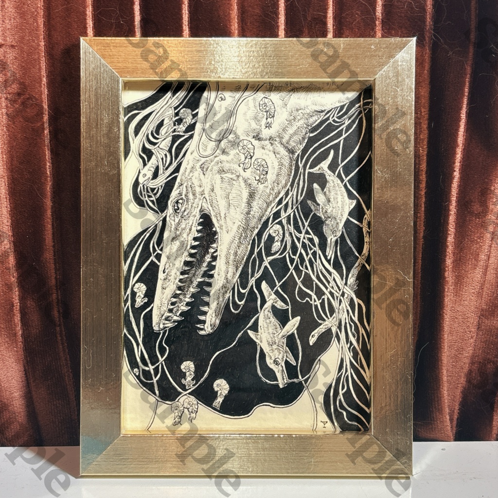 【原画】モササウルス降下