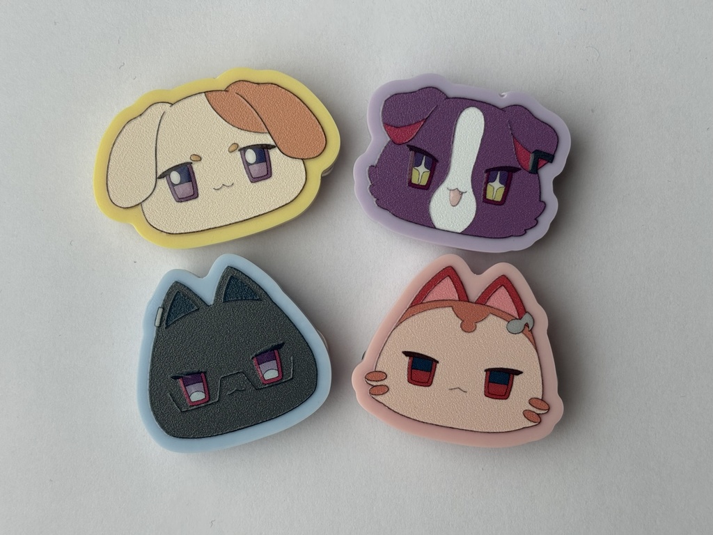 わんにゃくしょん アクリルバッジ