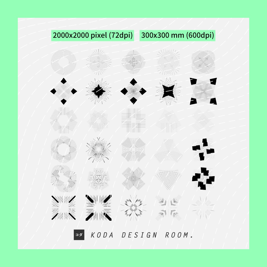 3/2までSale!【素材】曲線と格子セット(同人誌表紙/TRPGココフォリア)