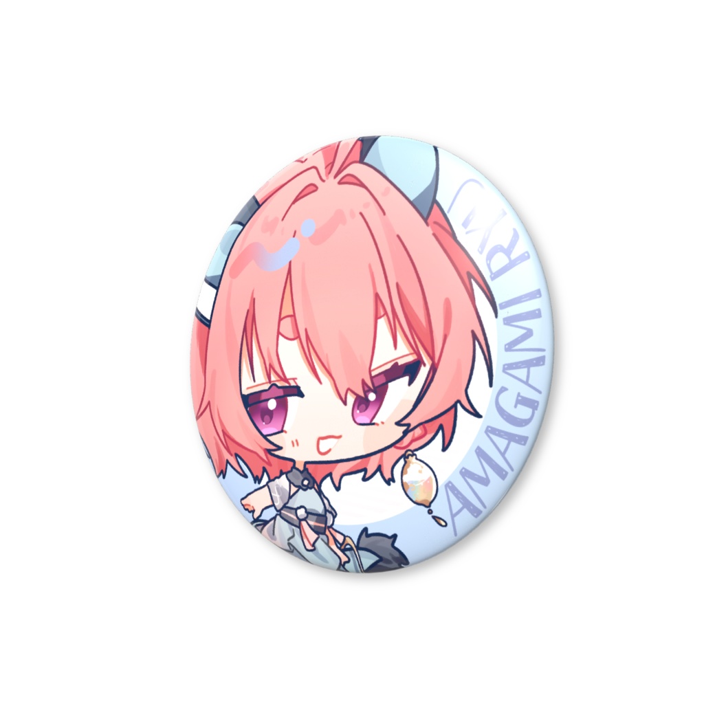 雨神りゅう 缶バッジ