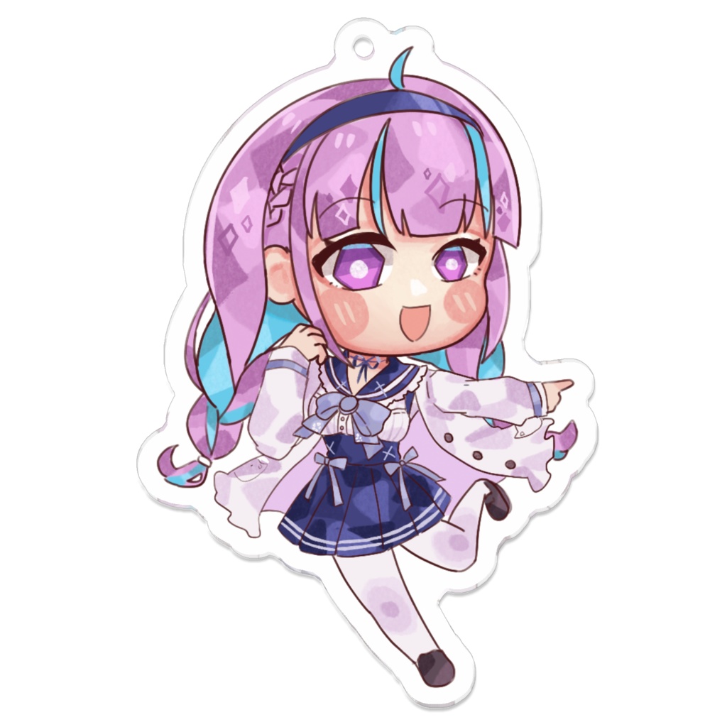 湊あくあ acrylic keychain