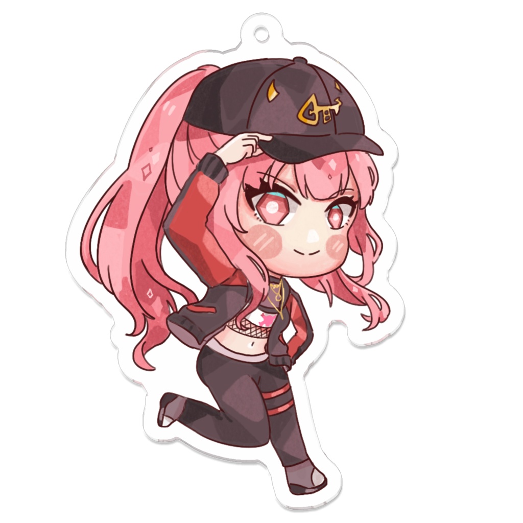 森美声/もりかりおぺ (Mori calliope) acrylic keychain