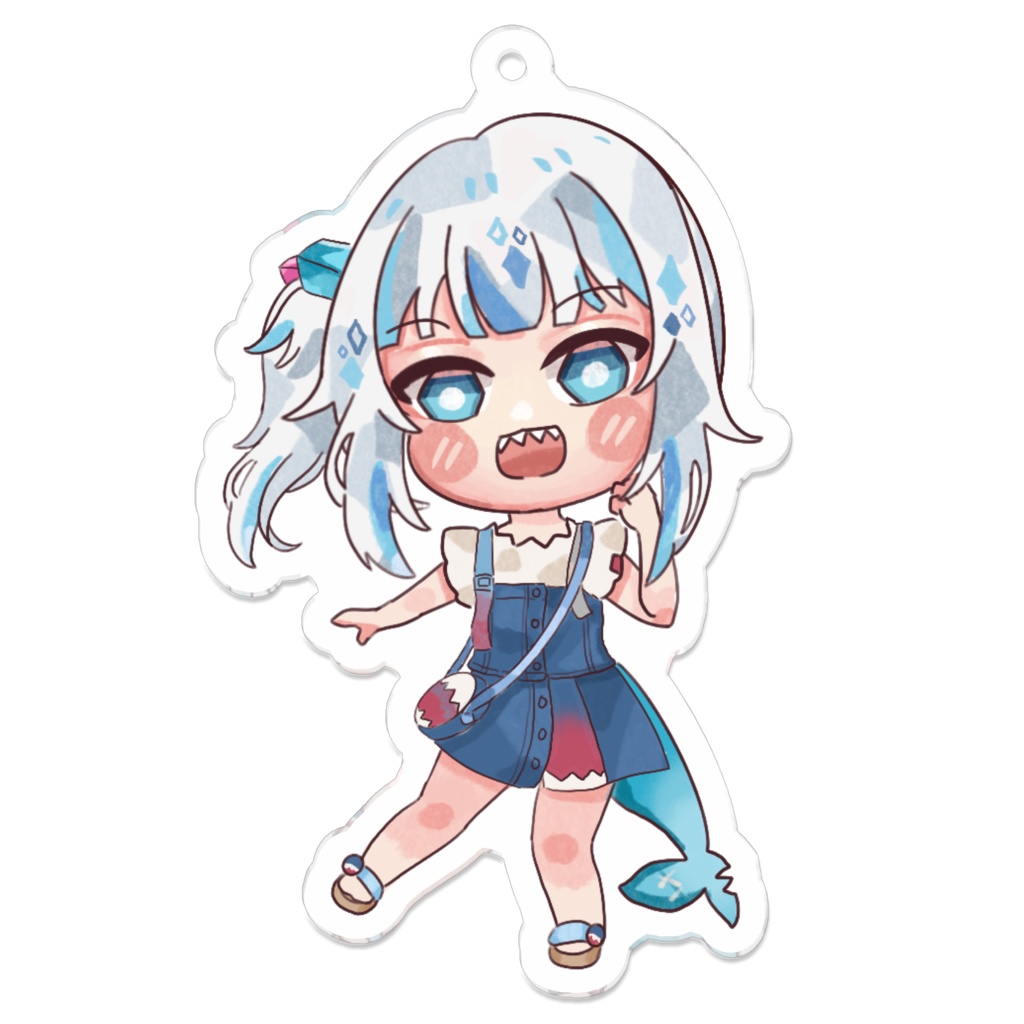 がうる・ぐら gawr gura acrylic keychain