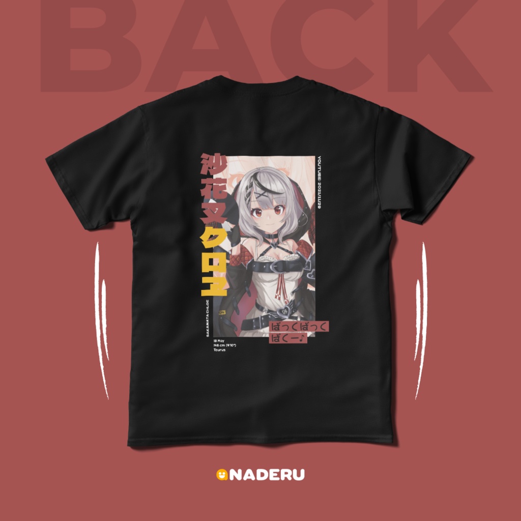 沙花叉クロヱ ティーシャツ