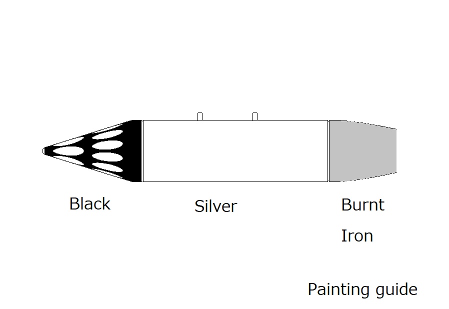 【在庫品】1/72スケール LR155 ロケットポッド 2本(プラスチックモデル用品)