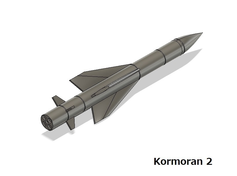 【在庫品】1/72スケール AS.34 コルモラン 2本(プラスチックモデル用品)