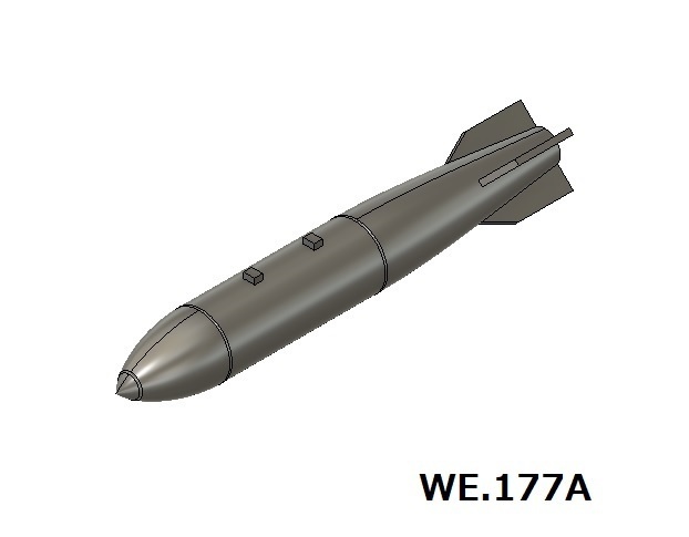 【在庫品】1/72スケール WE.177A/B/C 2本（プラスチックモデル用品）