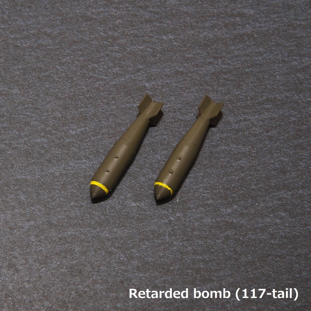 【在庫品】1/72スケール イギリス 1000lb 爆弾 2本(プラスチックモデル用品)