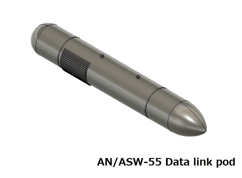 【在庫品】1/72スケール ポップアイ2 2本 + AN/ASW-55データリンクポッド(プラスチックモデル用品)