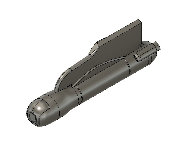 【在庫品】1/72スケール Damoclès 照準ポッド 1本(プラスチックモデル用品)