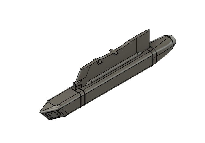 【在庫品】1/72スケール ASTAC/TACER 偵察ポッド 1本(プラスチックモデル用品)