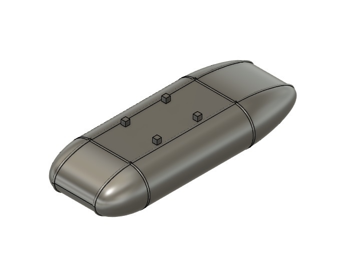 【在庫品】1/72スケール T-33A トラベルポッド 1個(プラスチックモデル用品)