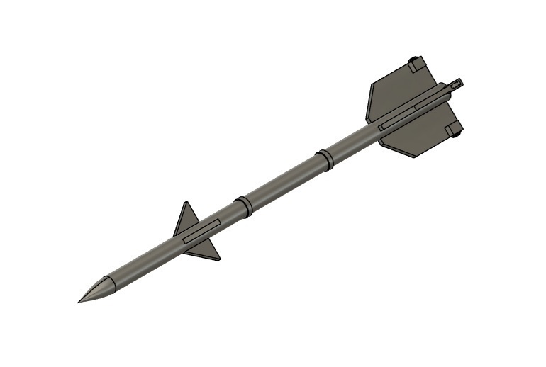 【在庫品】1/72スケール R-3R (AA-2) 2本(プラスチックモデル用品)