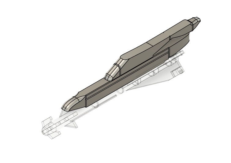 PD-62-8パイロン APU-60-1 R-60ランチャー付 2本(1/72スケール プラスチックモデル用品)