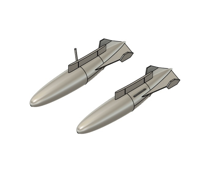 【在庫品】1/72スケール F-86F アウトボード用200gal増槽 非強制射出式 左右セット(プラスチックモデル用品)