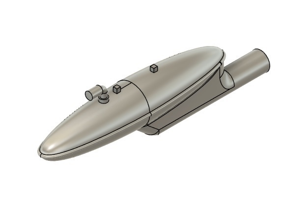 【在庫品】1/72スケール M10 スプレータンク 2本(プラスチックモデル用品)