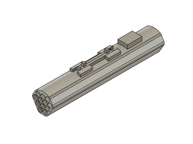 【在庫品】1/72スケール FZ231 ロケットポッド(空) 2本(プラスチックモデル用品)