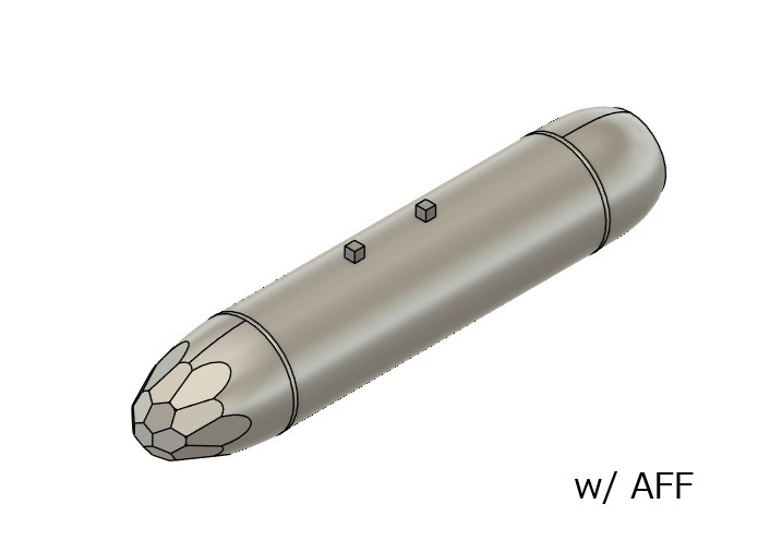【在庫品】1/72スケール LAU-5003 ロケットポッド 2本(プラスチックモデル用品)