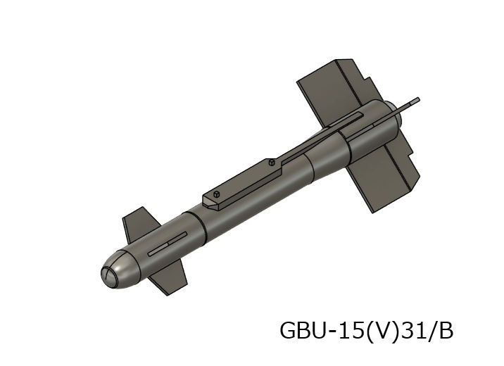 GBU-15(V)31/B 2本 + AN/AXQ-14データリンクポッド(1/72スケール プラスチックモデル用品)