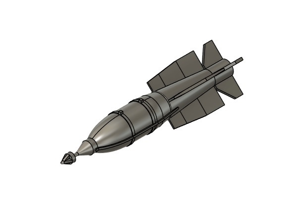 BOLT-117 (GBU-1/B) 4本(1/72スケール プラスチックモデル用品)