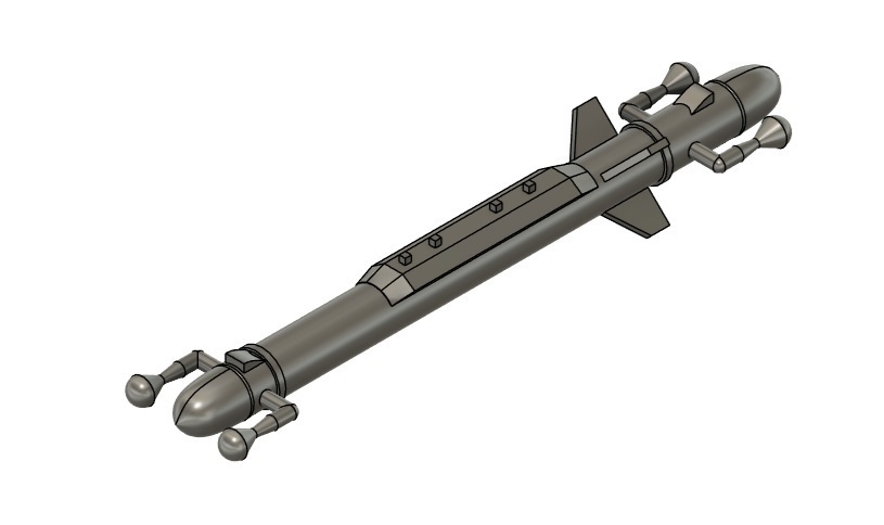 AN/ALQ-167(V) ECMポッド 1本(1/72スケール プラスチックモデル用品)