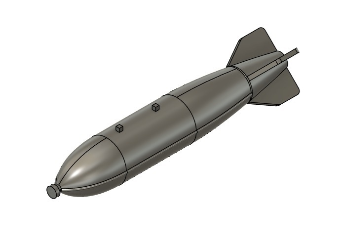 M129 リーフレット爆弾 / MJU-1 チャフ爆弾 2本(1/72スケール プラスチックモデル用品)